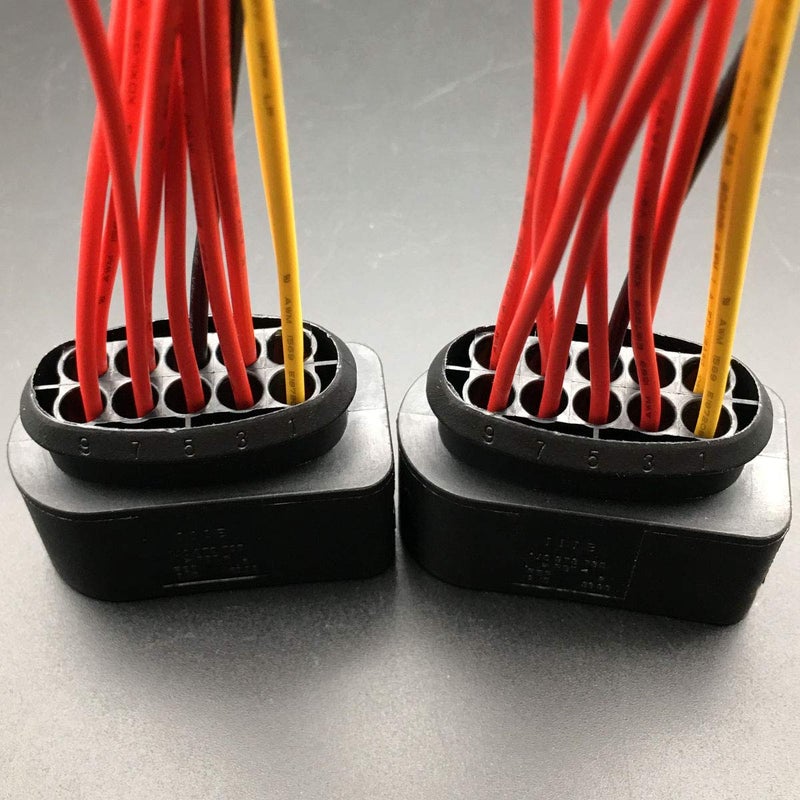 IBVIBV 2 Pack Headlight Wiring Pigtail Connector Plug 10pin 1J0973735 Compatible with r Audi A3 VW Jetta Mk4 - Image 2